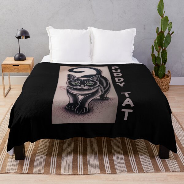 Item preview, Puddy Tat Cat Tattoo Design designed and sold by Snark Town Tees.