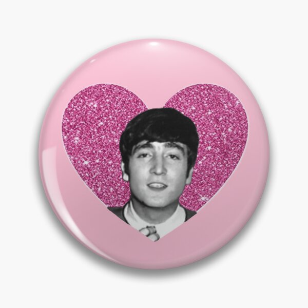 Item preview, John Lennon Glitter Heart designed and sold by ezndwhizz.