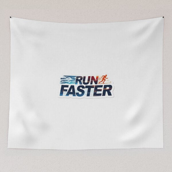 Item preview, RUN FASTER – Motivational Triathlon Sticker for Athletes & Runners designed and sold by Triathlongram.