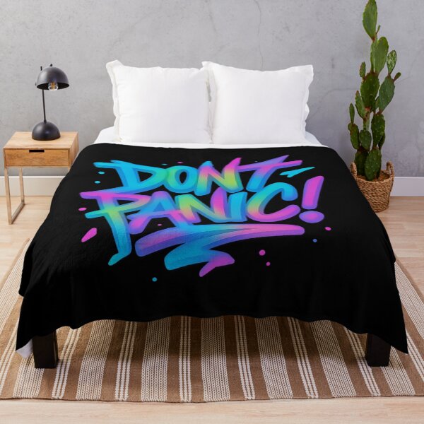 Item preview, Don’t Panic Colorful Graffiti Typography designed and sold by Nuvijo.