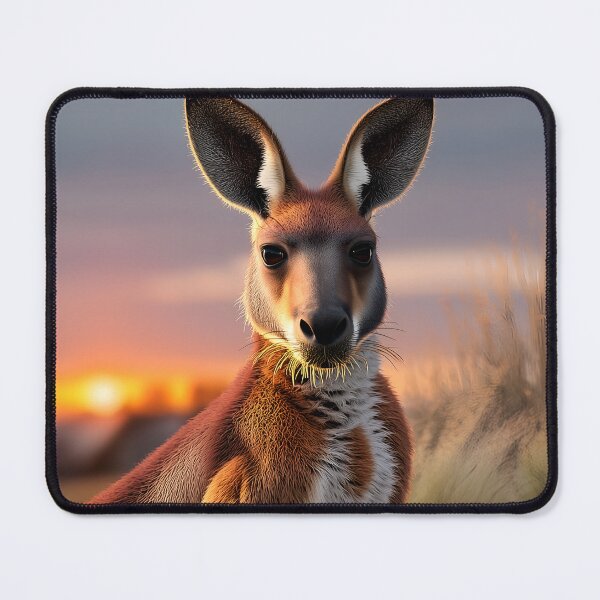 Item preview, Outback Gaze: Kangaroo at Sunset designed and sold by eyeconart.