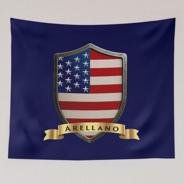Artikelvorschau, Arellano Familie USA Schild, Patriotisches Erbe Banner entworfen und verkauft von Highlandkings.
