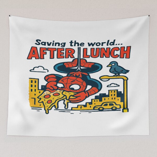Item preview, Saving the world after lunch  designed and sold by quotesdesignss.