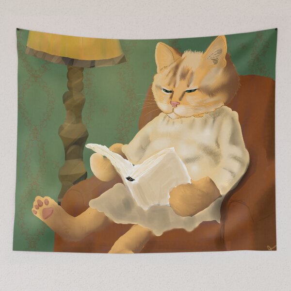 Item preview, Bookish Kitty designed and sold by springtempest.