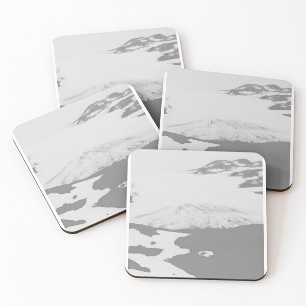 Item preview, Minimalist Winterscape IV - Abstract Snow Art Print designed and sold by TeresaSims.