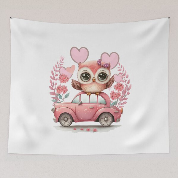 Item preview, Owl on the Go – Cute Whimsical Owl Art designed and sold by Endless Chaos.