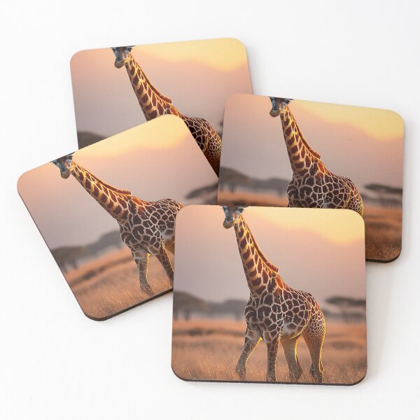 Item preview, Twilight Grace: Giraffe in the Golden Savanna designed and sold by eyeconart.