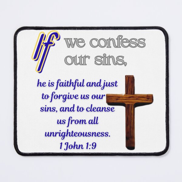 Item preview, 1 John 1:9 - Cross designed and sold by DeeFran Designs.
