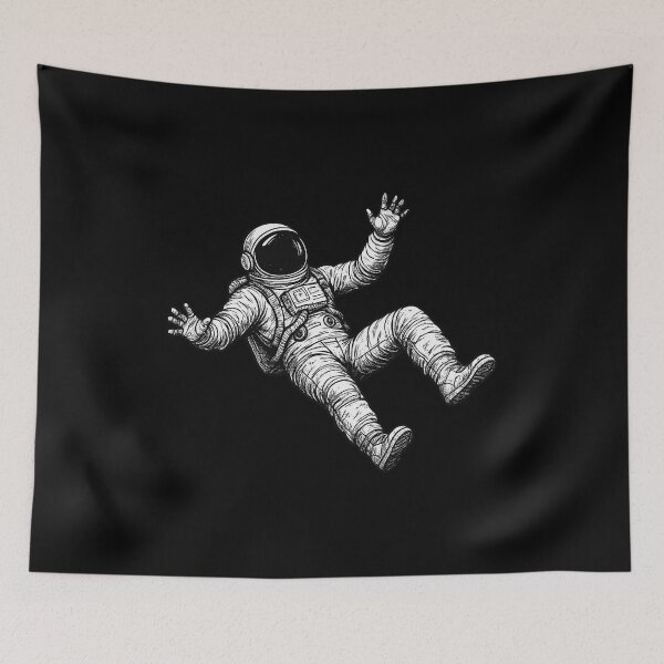Item preview, Drifting Astronaut (Black and White ) designed and sold by PMG Shop.