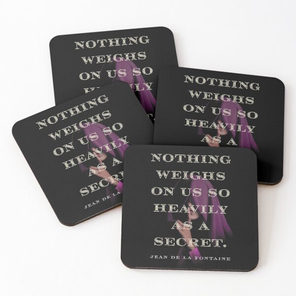 Item preview, Jean de La Fontaine: Nothing weighs on us so heavily as a secret. designed and sold by artbleed.