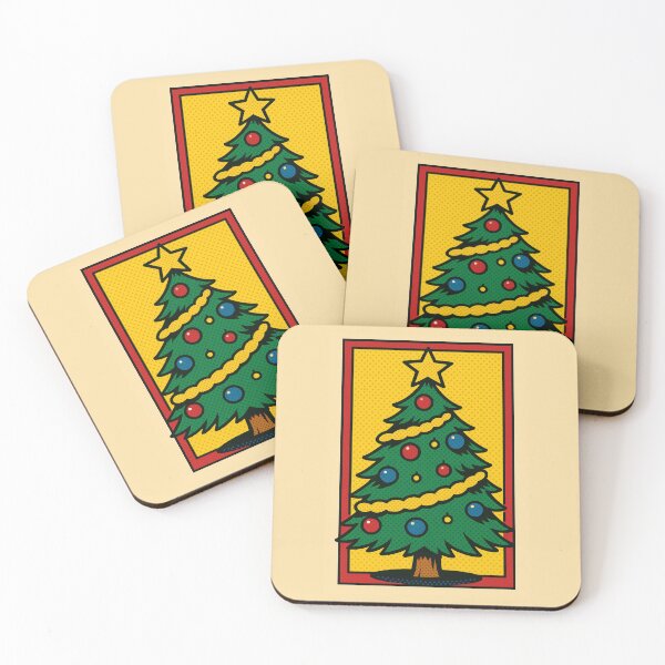 Item preview, Pop Art Christmas Tree – Comic Style with Bold Halftones designed and sold by Planthem.