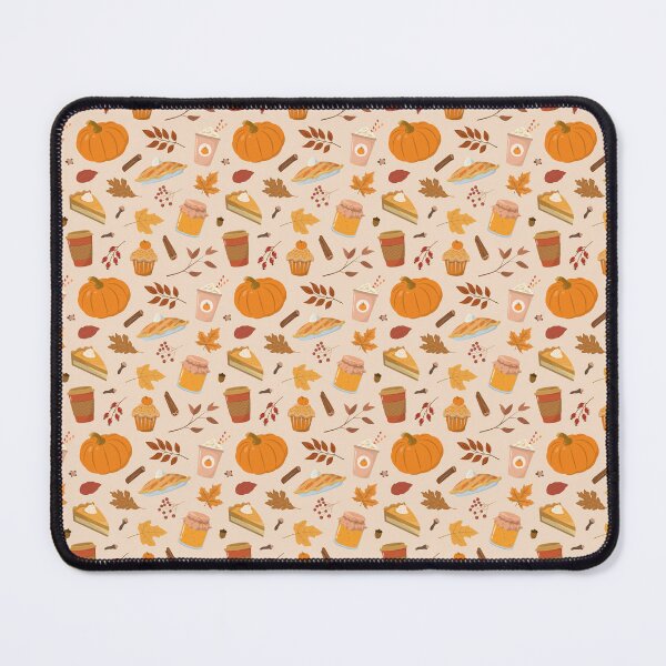 Item preview, Pumpkin Treats Autumn Pattern – Pumpkin Pie, Drinks, Cupcakes and Cinnamon designed and sold by smeraldosecrets.