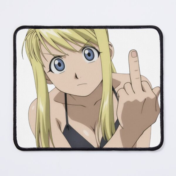 Item preview, Anime Middle Finger - Winry Waifu designed and sold by Kuroi Pixel.