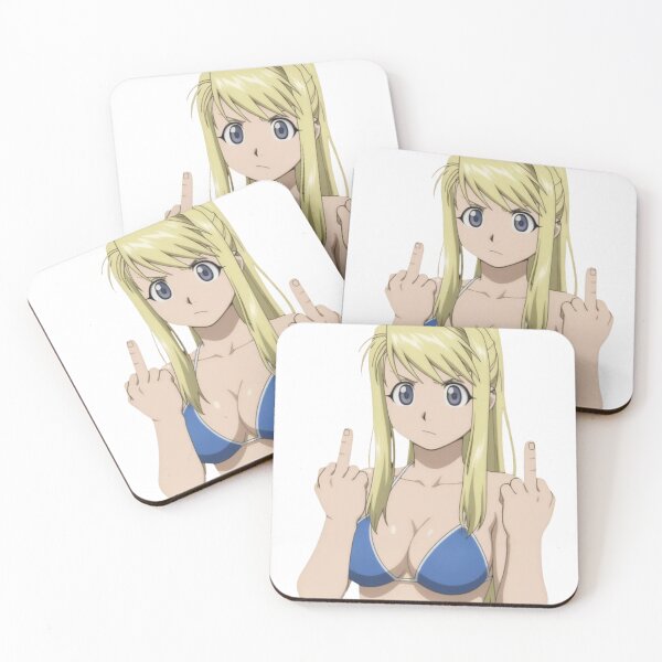 Item preview, Anime Middle Finger - Winry designed and sold by Kuroi Pixel.