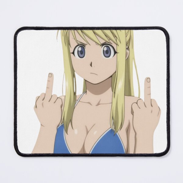 Item preview, Anime Middle Finger - Winry designed and sold by Kuroi Pixel.