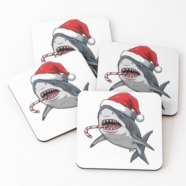 Item preview, Christmas Shark with Candy Cane designed and sold by k3rstman1.