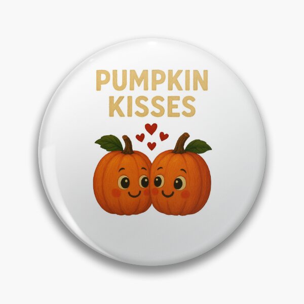 Item preview, Pumpkin Kisses – Cute Fall Pumpkin Couple Design designed and sold by Liv Solara.