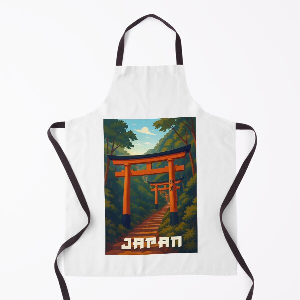 Item preview, Japan Vintage Travel Poster Minimal Retro Art Poster Fushimi Inari Taisha designed and sold by artra-shop.