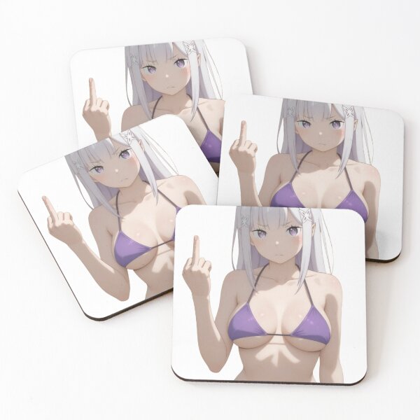 Item preview, Anime Middle Finger - Emilia Waifu designed and sold by Kuroi Pixel.