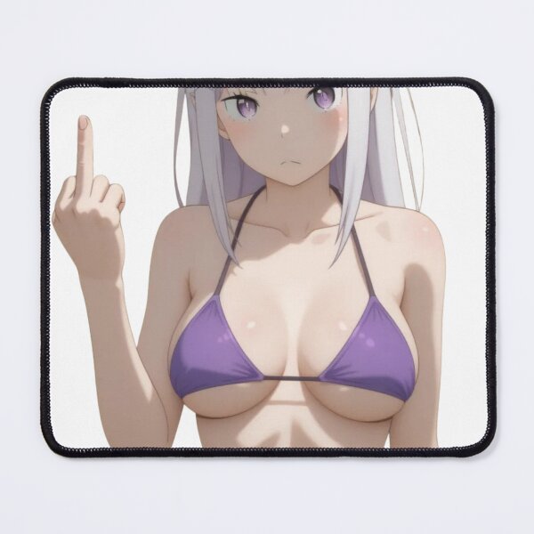 Item preview, Anime Middle Finger - Emilia Waifu designed and sold by Kuroi Pixel.