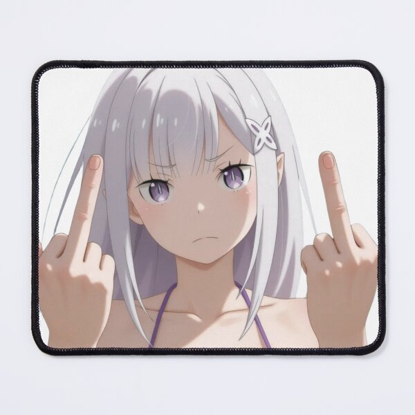 Item preview, Anime Middle Finger - Emilia designed and sold by Kuroi Pixel.