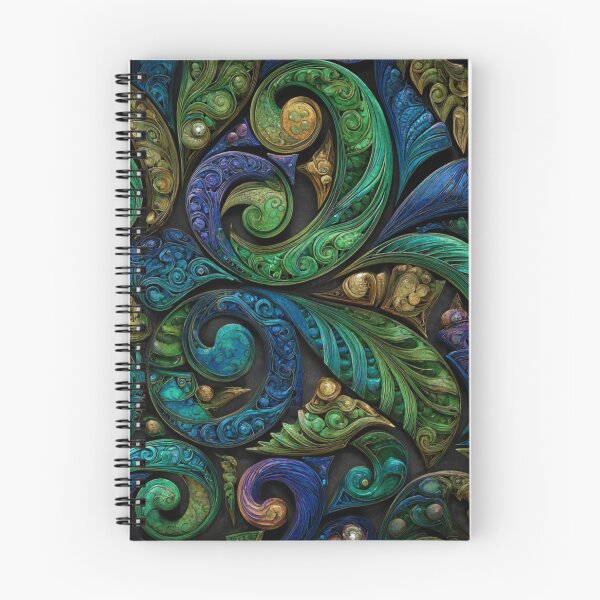 Item preview, New Zealand Māori Paua Pattern Koru Design 478 designed and sold by GrinGalore.