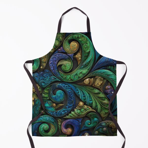 Item preview, New Zealand Māori Paua Pattern Koru Design 478 designed and sold by GrinGalore.