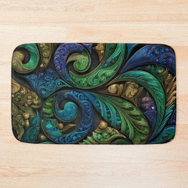 Item preview, New Zealand Māori Paua Pattern Koru Design 478 designed and sold by GrinGalore.