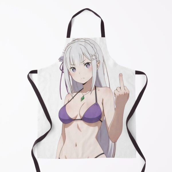 Item preview, Emilia Anime Middle Finger designed and sold by Kuroi Pixel.
