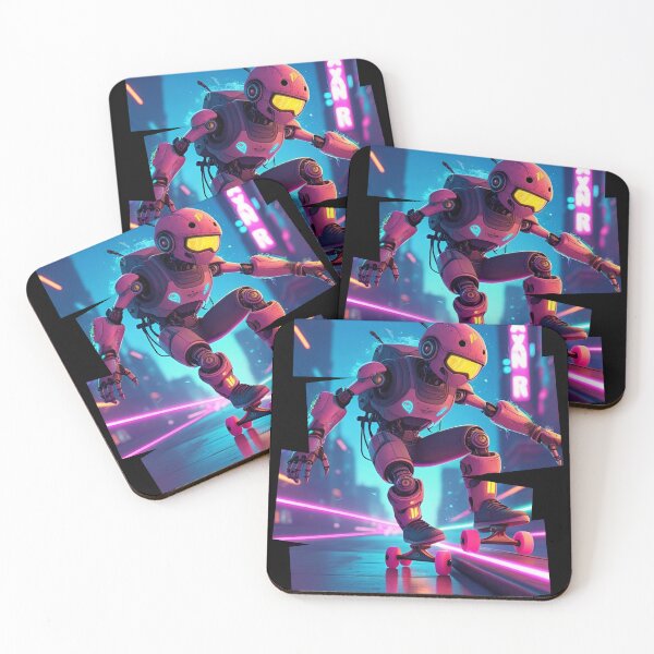 Item preview, Skater robot with neon spray 1 designed and sold by Neon G.