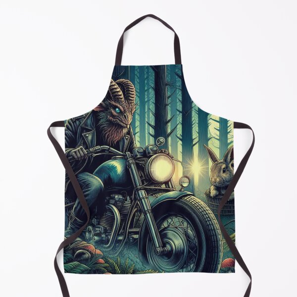 Item preview, Fantastic creature rides old motorcycle designed and sold by Dogandesighn.