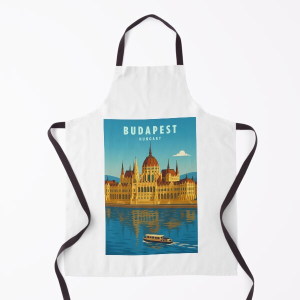Item preview, Budapest Hungary Vintage Travel Poster Minimal Retro Art Poster designed and sold by artra-shop.