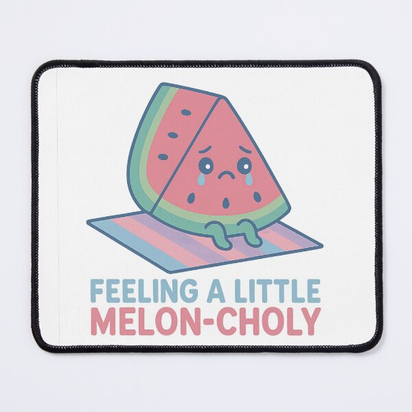 Item preview, Melon-Choly – Sad Watermelon Slice designed and sold by Blouzie.