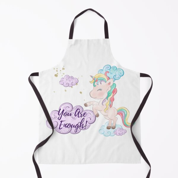 Item preview, You Are Enough – Cute Motivational Unicorn Design designed and sold by Endless Chaos.
