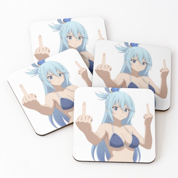 Item preview, Anime Aqua Middle Finger - waifu designed and sold by Kuroi Pixel.
