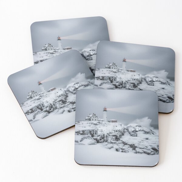 Item preview, Lighthouse in a Maine Snowstorm designed and sold by Rough Rider ArtPapers.