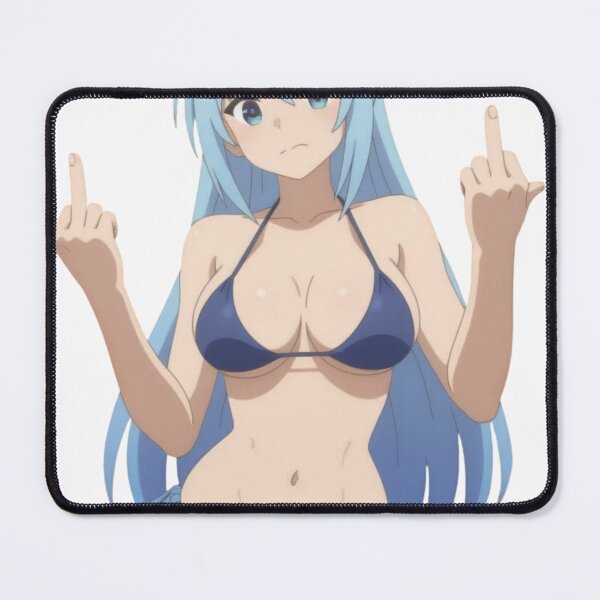 Item preview, Anime Middle Finger - Aqua waifu designed and sold by Kuroi Pixel.