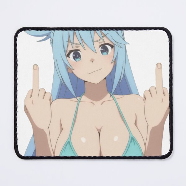 Item preview, Anime Middle Finger - Aqua designed and sold by Kuroi Pixel.