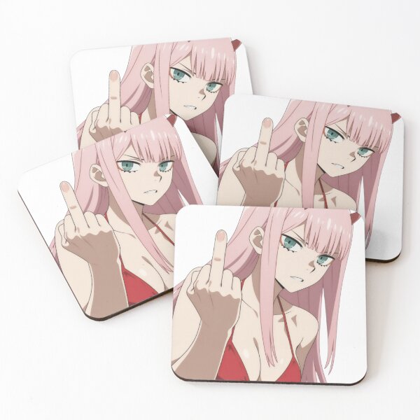 Item preview, Anime Middle Finger - Zero Two designed and sold by Kuroi Pixel.