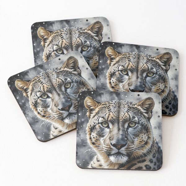 Item preview, snow leopard designed and sold by Palatinasart.