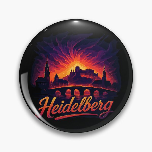 Item preview, Heidelberg city silhouette magnificent gift designed and sold by Pineapple-Tree.