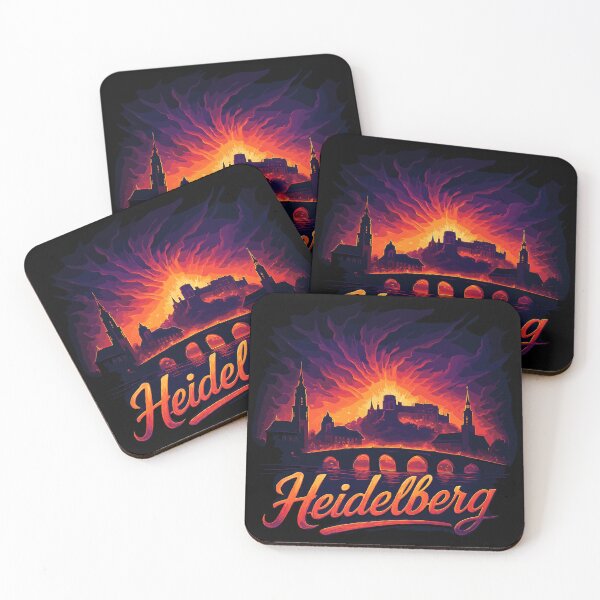 Item preview, Heidelberg city silhouette magnificent gift designed and sold by Pineapple-Tree.
