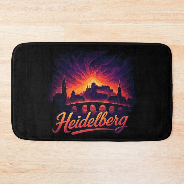 Item preview, Heidelberg city silhouette magnificent gift designed and sold by Pineapple-Tree.