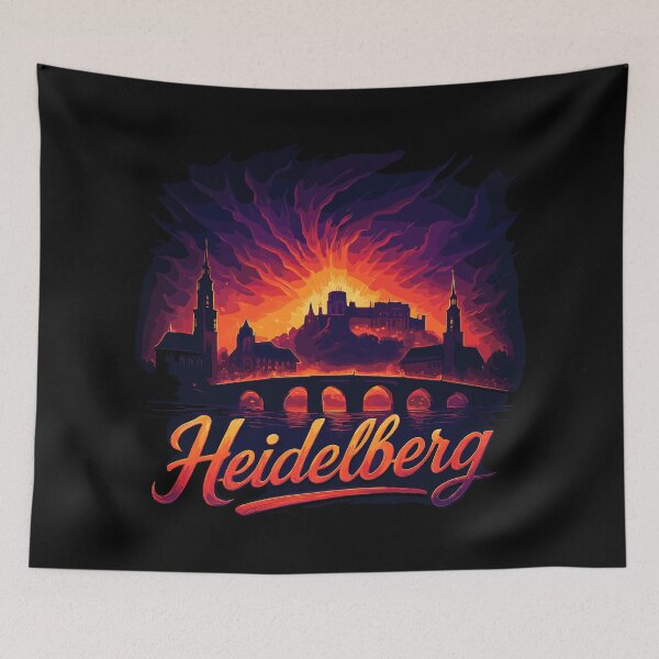 Item preview, Heidelberg city silhouette magnificent gift designed and sold by Pineapple-Tree.
