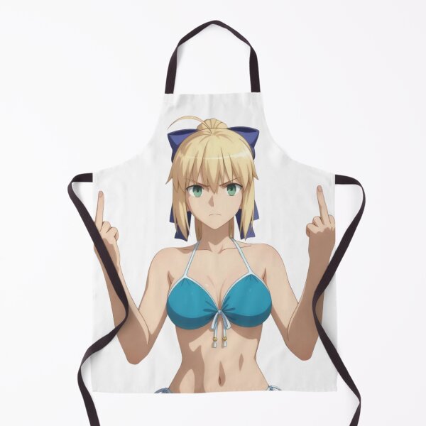 Item preview, Anime Middle Finger - Saber waifu designed and sold by Kuroi Pixel.