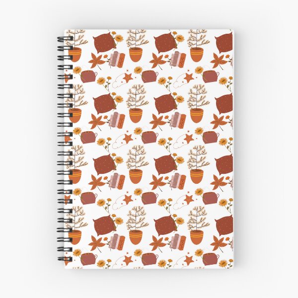 Item preview, Autumn Plants and Books Pattern – Pillows, Leaves and Cozy Reading Vibes designed and sold by smeraldosecrets.