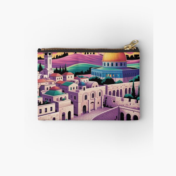 Item preview, cityscape of Jerusalem in  psychedelic style. designed and sold by Lilashakti ⭐️ ⭐️ ⭐️ ⭐️ ⭐️.