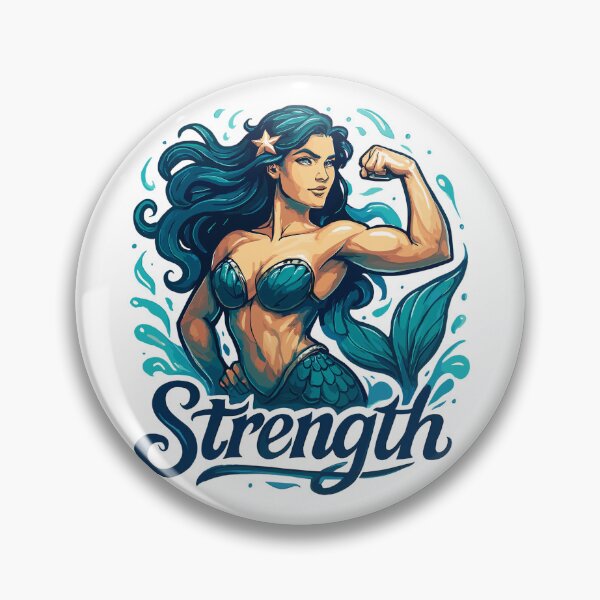 Item preview, Strong Mermaid Nix Water Woman Gift designed and sold by Pineapple-Tree.