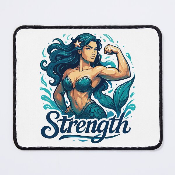Item preview, Strong Mermaid Nix Water Woman Gift designed and sold by Pineapple-Tree.