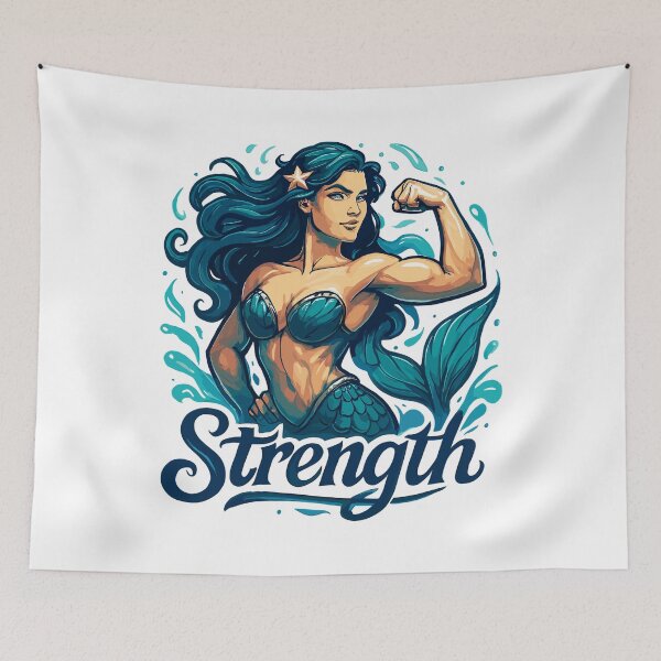 Item preview, Strong Mermaid Nix Water Woman Gift designed and sold by Pineapple-Tree.
